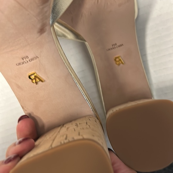 Veronica Beard Dali metallic leather cork platform sandal - Picture 6 of 6